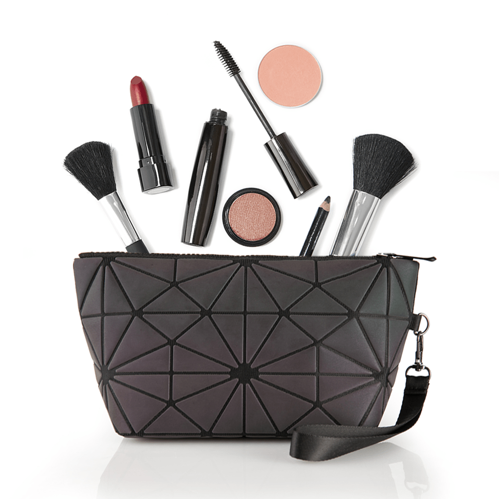 3pc Glow Radium Holographic Reflective Makeup Bag Se
