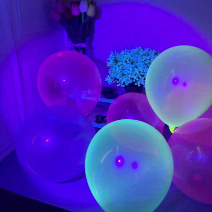 [UV Reactive | Neon] 100pcs UV Reactive Neon Latex Balloons | 10/12 Inch, Glow in the Dark | for Birthday, Halloween, Wedding & Shower Decorations, Perfect for Winter, New Year, Easter Room Decor