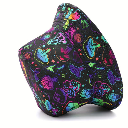1pc Vibrant Mushroom Pattern Reversible Bucket Hat
