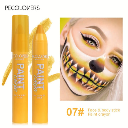 [1pc Vibrant Paint Stick] 1pc Vibrant Waterproof Paint Stick | High Pigment, Long-Lasting, Easy Application, Soft Formula in Black/Blue/Green/Purple for Halloween & Costume Parties, Halloween Makeup