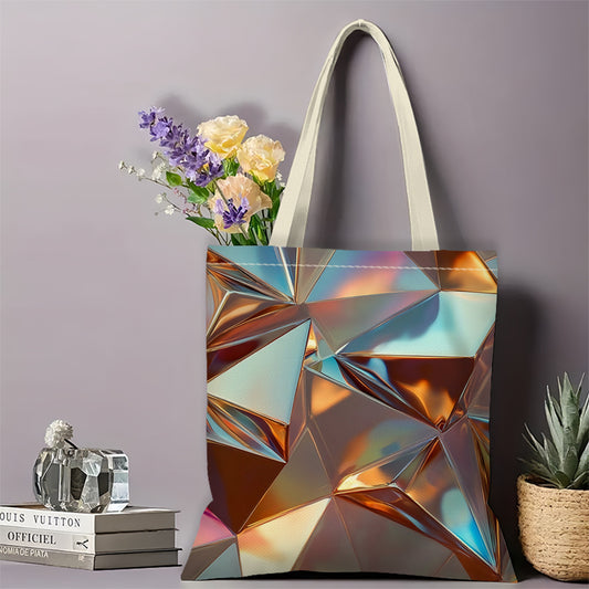 Women's Modern Geometric Print Tote Bag