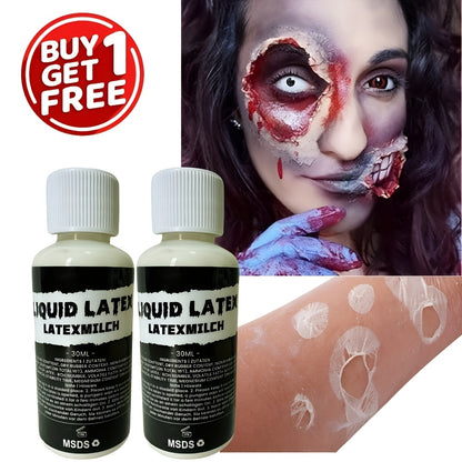 2pcs Liquid Latex SFX Makeup - Quick-Dry Body Paint for Scars, Wounds, Wrinkles | Perfect for Halloween & Special Effects | 30ml Each, Halloween Makeup|Realistic Effects|FastDry Latex