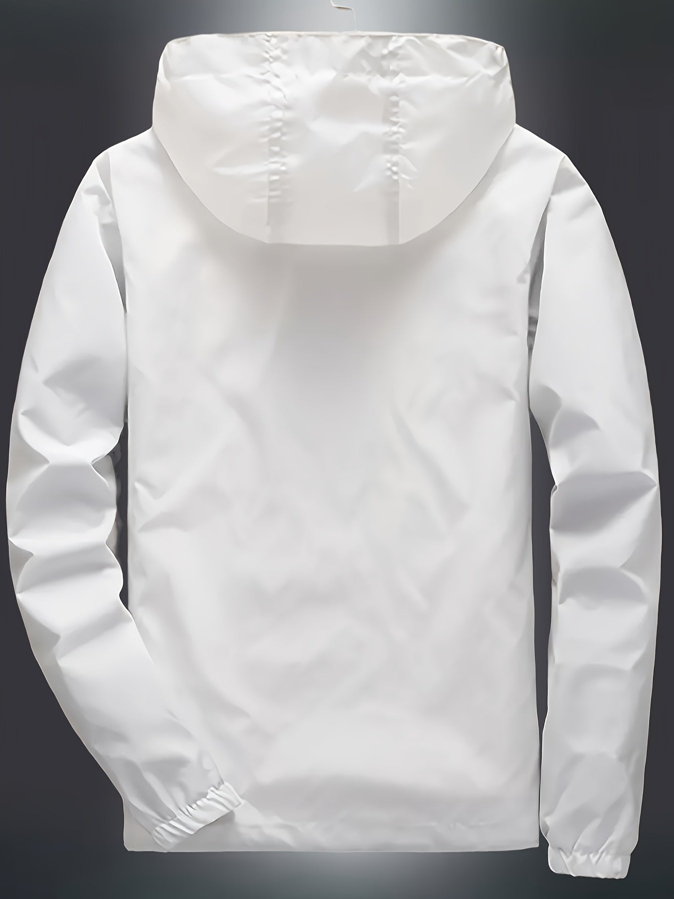 Men's Zip-Up Hooded Jacket - Breathable Reflective Outerwear for Gym, Cycling, Hiking & Beach Use - Lightweight Spring/Summer/Autumn Outdoor Wear with Zippered Storage Design. High-Quality Unisex Hoodie Perfect for Water Spor