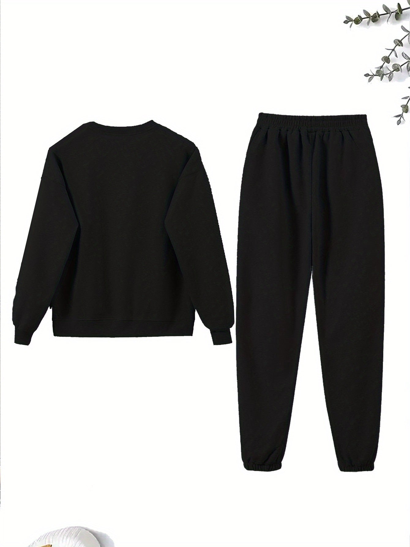 Born to Rave Women'S Casual Athletic Print Sweatshirt Set