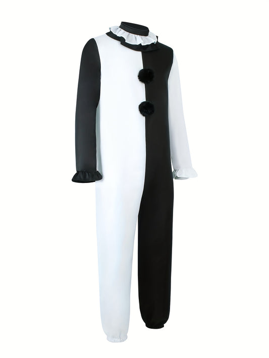 [Horror Joker Costume] 2pcs Joker Costume Set | Horror Movie Cosplay & Halloween Stage Performance Outfit