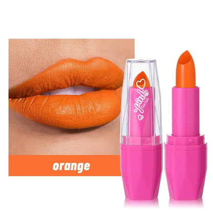 Neon Glow Halloween Lipstick Set – Vibrant Long-Lasting Party Makeup with Pink, Blue, Yellow, Green, Orange & Purple Colors in a Tub – Bold, Smudge-Proof & Perfect for Raves, Music Festivals & Holiday Looks (B0771-2