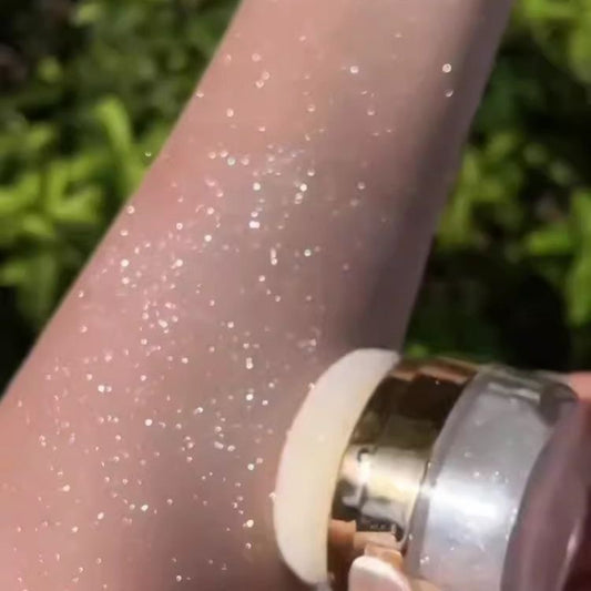 Sparkling Fairy Dust Body Glitter Powder - Shimmering Round Sequin Design for Brides, Weddings, and Parties - Highlighter & Body Glow Powder for Radiant Skin, Party Body Glow | Sparkling Fairy Dust | Iridescent Finis
