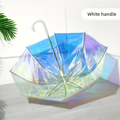 Colorful Reflective Long-Handle Umbrella