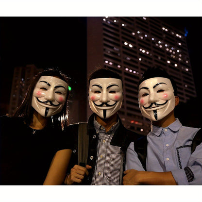 [V for Vendetta Mask] Diximus V for Vendetta Mask | Anonymous Guy Fawkes Halloween Mask Hacker, Perfect for Thanksgiving