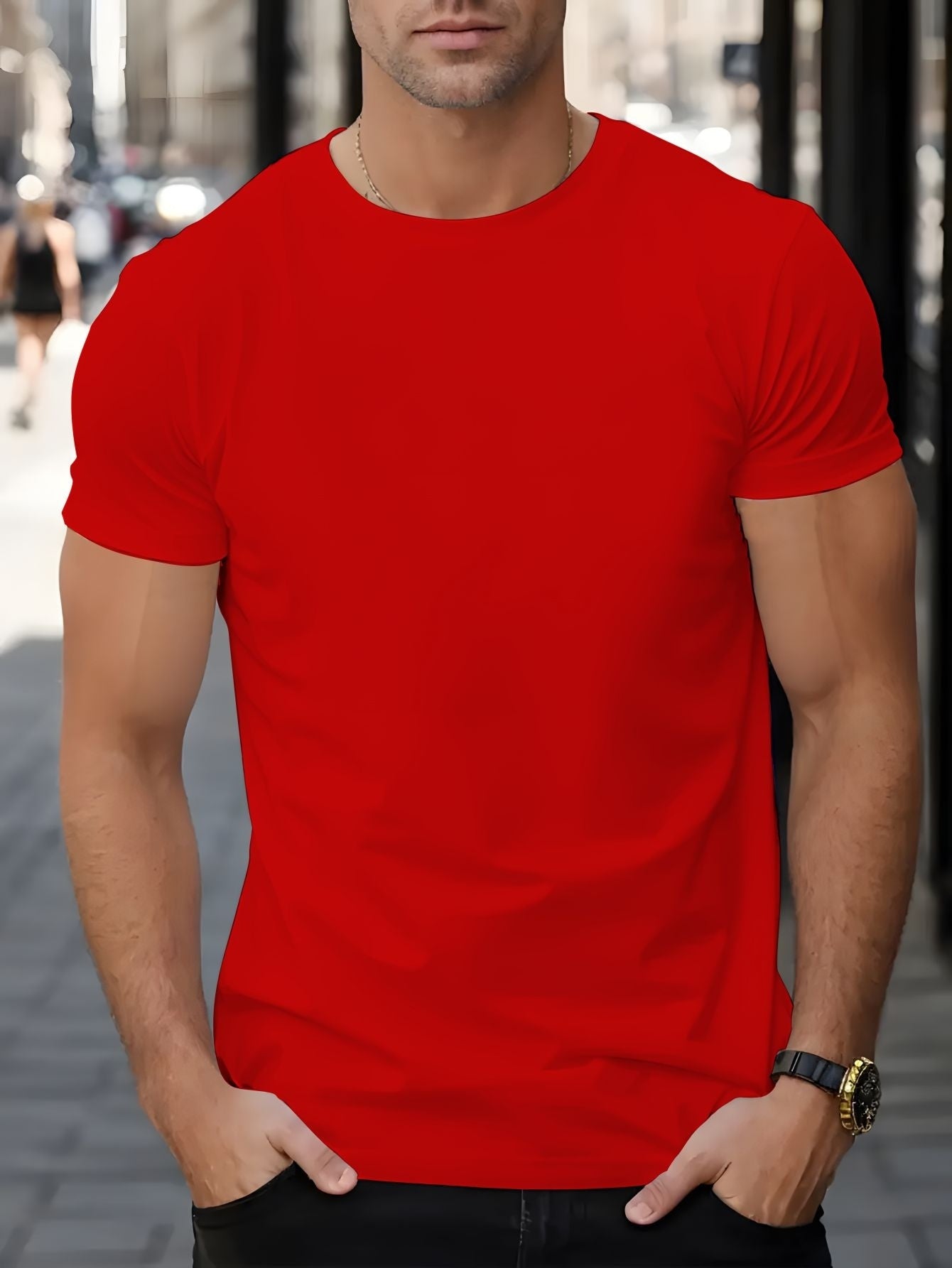 Men's Trendy Summer Short-Sleeve T-Shirt with "Rave" Graphic Print - Breathable, Versatile Round Neck Tee for Beach Vacations & Casual Wear, Breathable Clothing | Relaxed Fit Shirt | Comfortable Fabric, Shirts for Summer