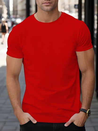 Men's Trendy Summer Short-Sleeve T-Shirt with "Rave" Graphic Print - Breathable, Versatile Round Neck Tee for Beach Vacations & Casual Wear, Breathable Clothing | Relaxed Fit Shirt | Comfortable Fabric, Shirts for Summer